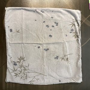 Calvin Klein Bamboo Flowers Euro pillow sham. OS